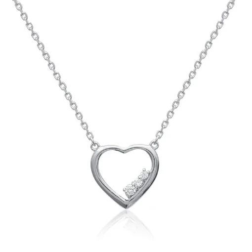 Collier femme argent rhodié - VWZ3Y045