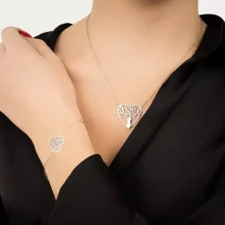 Collier femme argent rhodié - WYZ45445