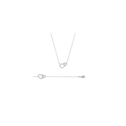 Collier femme argent rhodié blanc micro serti - VWZ6V645