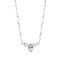 Collier femme argent serti clos Maison de la Bijouterie VW3VVV45