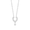 Collier femme argent serti clos oxyde Maison de la Bijouterie VW404V45