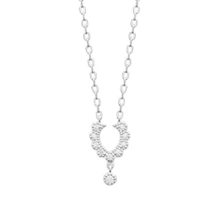Collier femme argent serti clos oxyde Maison de la Bijouterie VW404V45