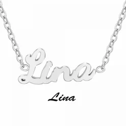 Collier Femme Athème - B2689-ARGENT-LINA Acier Argent