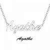 Collier Femme Athème - B2689-ARGENT-AGATHE Acier