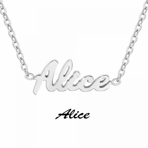 Collier Femme Athème - B2689-ARGENT-ALICE Acier