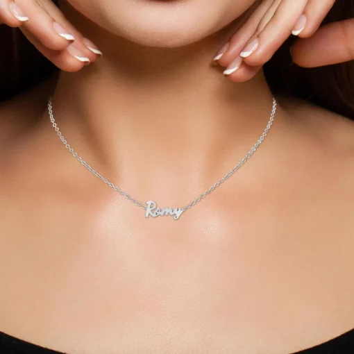 Collier Femme Athème - B2689-ARGENT-ROMY Acier Argent