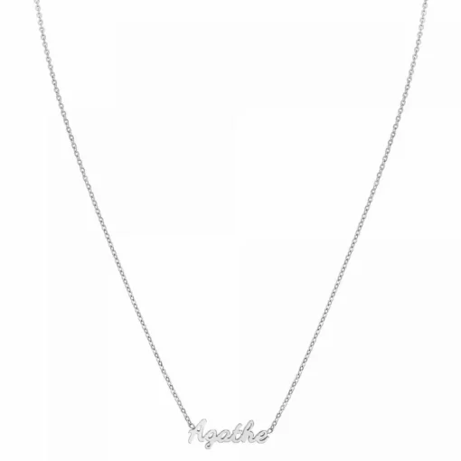 Collier Femme Athème - B2689-ARGENT-AGATHE Acier