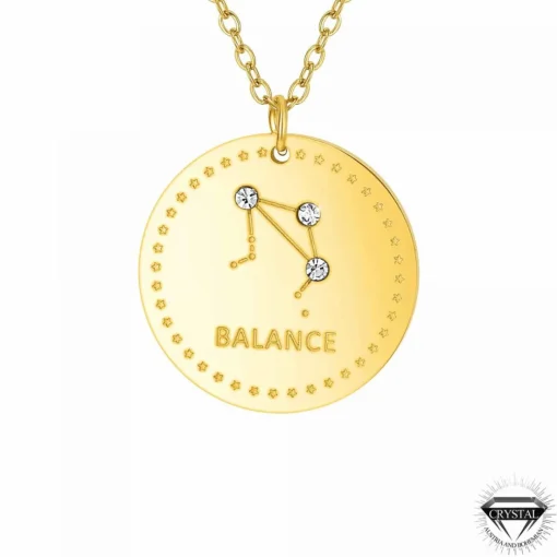 Collier Femme Athème - B2449-BALANCE Acier Doré