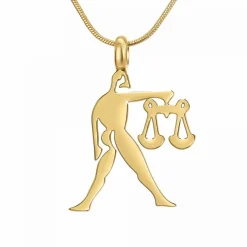 Collier Femme Athème - B2427-BALANCE Acier Doré