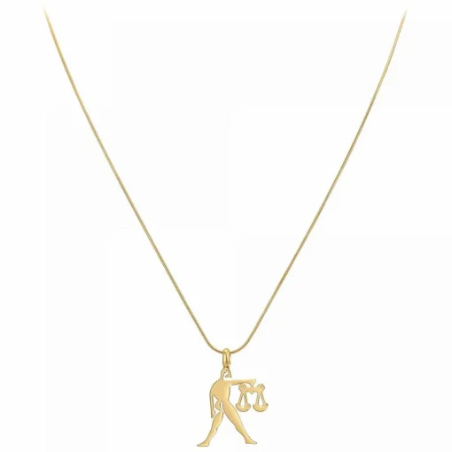 Collier Femme Athème - B2427-BALANCE Acier Doré
