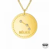 Collier femme Athème - B2449-BELIER Acier Doré