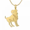 Collier Femme Athème - B2427-BELIER Acier Doré