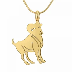 Collier Femme Athème - B2427-BELIER Acier Doré