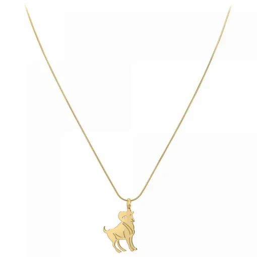 Collier Femme Athème - B2427-BELIER Acier Doré