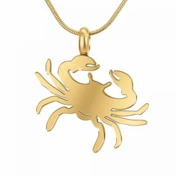 Collier Femme Athème - B2427-CANCER Acier Doré