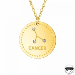 Collier femme Athème - B2449-CANCER Acier Doré