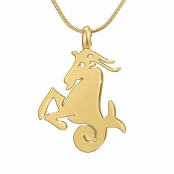 Collier Femme Athème - B2427-CAPRICORNE Acier Doré