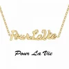 Collier Femme Athème - B2689-DORE-POURLAVIE Acier Doré