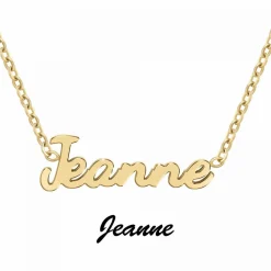 Collier Femme Athème - B2689-DORE-JEANNE Acier Doré