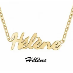 Collier Femme Athème - B2689-DORE-HELENE Acier