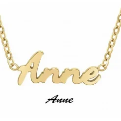 Collier Femme Athème - B2689-DORE-ANNE Acier Doré