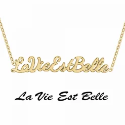 Collier Femme Athème - B2689-DORE-LAVIEESTBELLE Acier