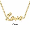 Collier Femme Athème - B2689-DORE-LOVE Acier Doré