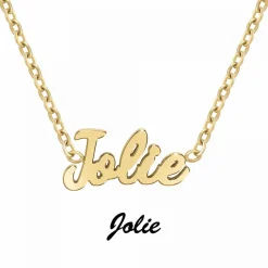Collier femme Athème - B2689-DORE-JOLIE Acier Doré