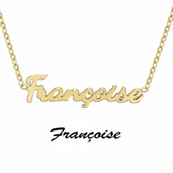 Collier Femme Athème - B2689-DORE-FRANCOISE Acier Doré
