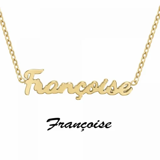 Collier Femme Athème - B2689-DORE-FRANCOISE Acier Doré