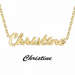 Collier Femme Athème - B2689-DORE-CHRISTINE Acier Doré