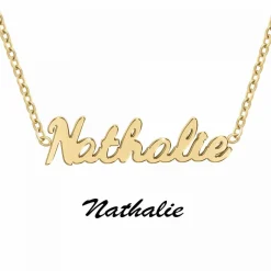 Collier Femme Athème - B2689-DORE-NATHALIE Acier Doré
