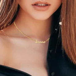 Collier Femme Athème - B2689-DORE-JEANNE Acier Doré