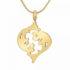 Collier Femme Athème - B2427-POISSON Acier Doré