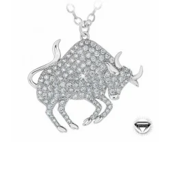 Collier Femme Athème - B2425-TAUREAU Métal Argent