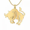 Collier Femme Athème - B2427-TAUREAU Acier Doré