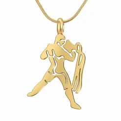 Collier Femme Athème - B2427-VERSEAU Acier Doré