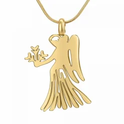 Collier femme Athème - B2427-VIERGE Acier Doré