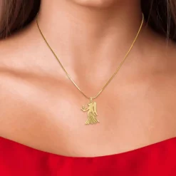 Collier femme Athème - B2427-VIERGE Acier Doré