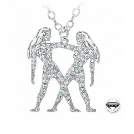 Collier Femme Athème B2425-GEMEAUX - Métal Argent