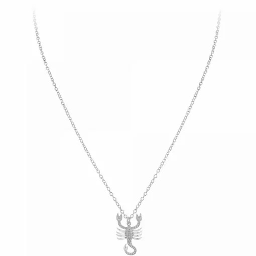 Collier Femme Athème B2425-SCORPION - Métal Argent