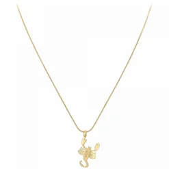 Collier Femme Athème B2427-SCORPION - Acier Doré