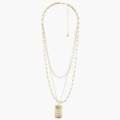 Collier Femme Balaboosté Set De 3 Differentes Chaines Et Œil - 3502456534759 Métal Doré