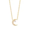 Collier femme croissant de lune plaqué or Maison de la Bijouterie UW35W645