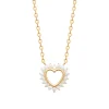 Collier femme cœur fantaisie plaqué or Maison de la Bijouterie UW3U6345