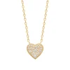 Collier femme cœur oxyde de zirconium plaqué or Maison de la Bijouterie UW3W5V45