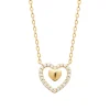 Collier femme cœur oxyde plaqué or Maison de la Bijouterie UW3U6045