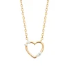 Collier femme cœur oxyde plaqué or Maison de la Bijouterie UW3U6Y45