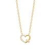 Collier femme cœur plaqué or oxyde Maison de la Bijouterie UW3U6W45