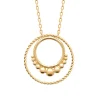 Collier femme double anneau plaqué or Maison de la Bijouterie UYZUUV45